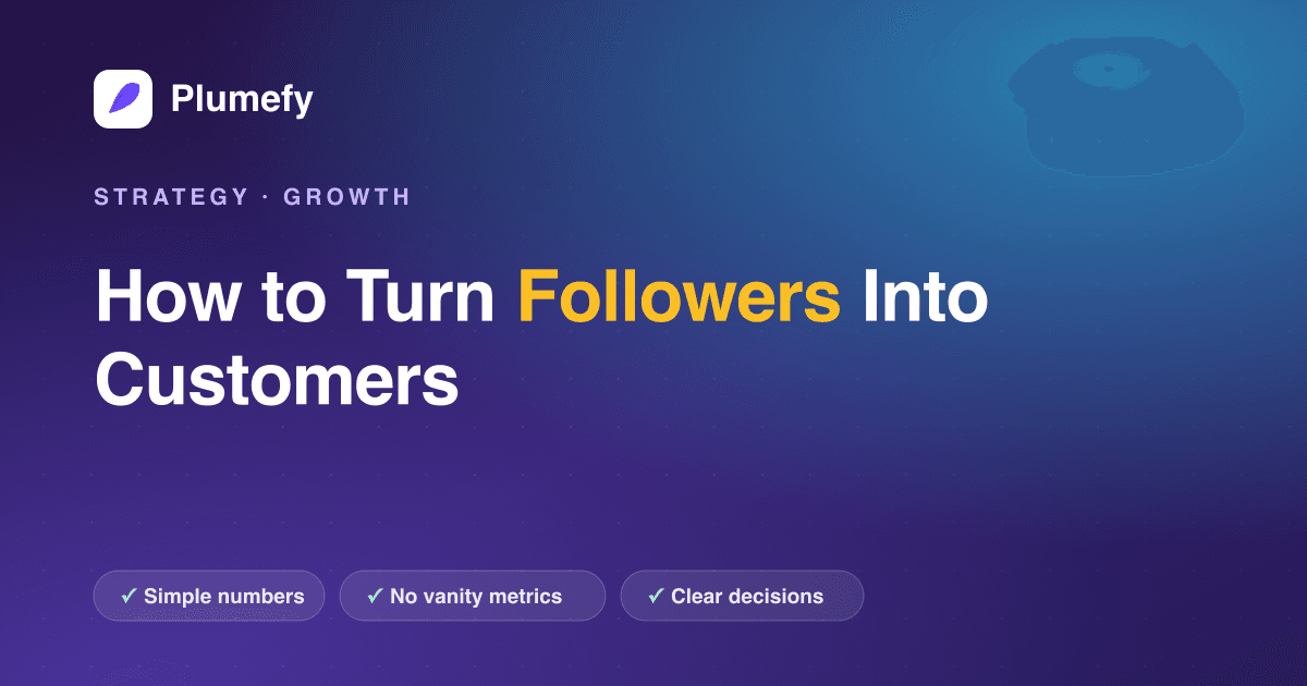 How to Turn Followers Into Customers — cover image