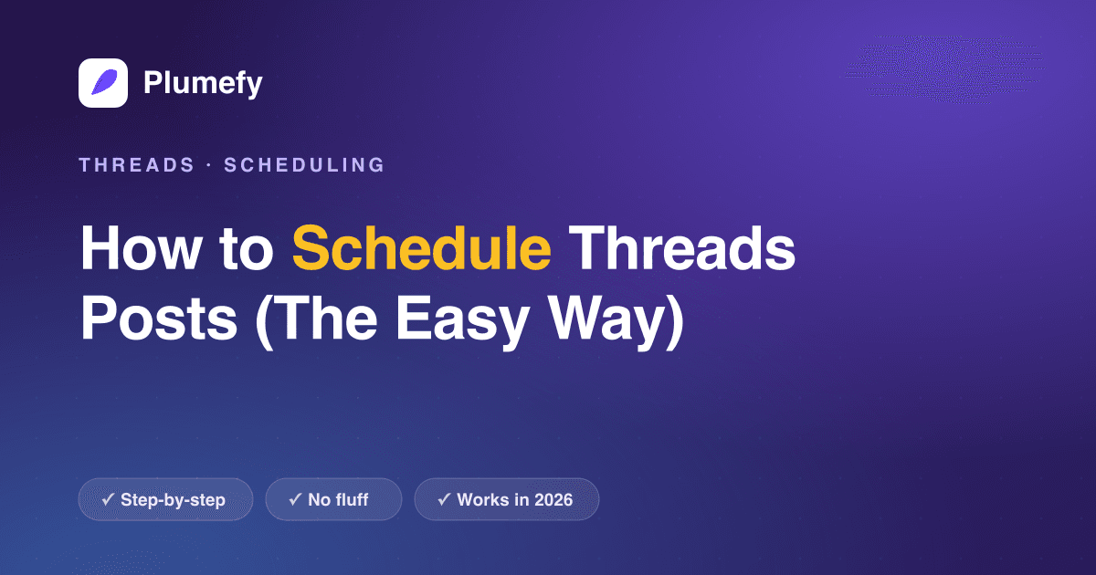 How to Schedule Threads Posts (The Easy Way) — cover image