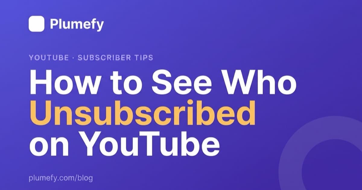 How to See Who Unsubscribed From You on YouTube — cover image