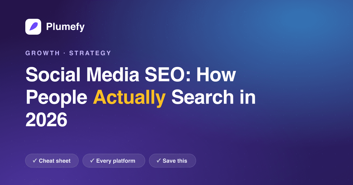 Social Media SEO: How People Actually Search in 2026 — cover image