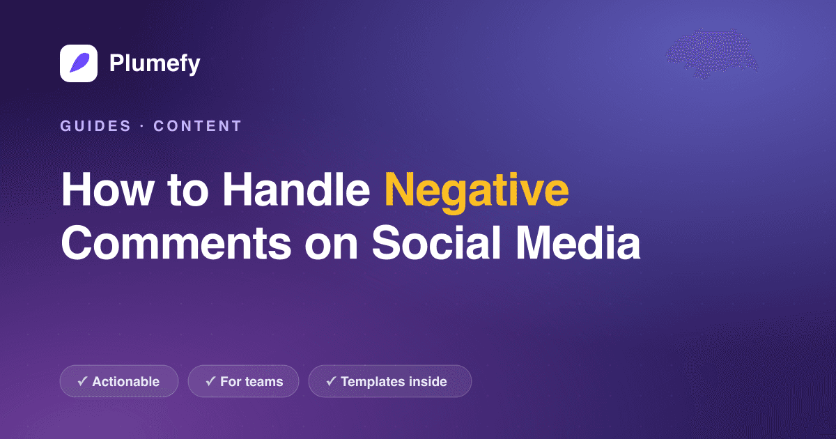 How to Handle Negative Comments on Social Media — cover image