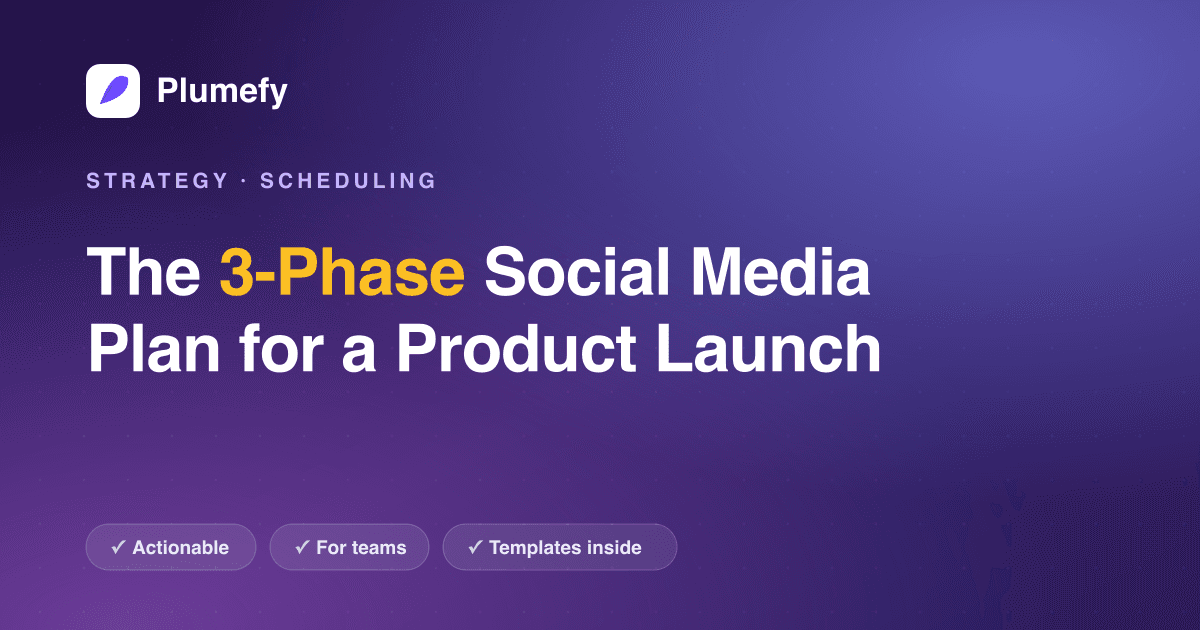 The 3-Phase Social Media Plan for a Product Launch — cover image