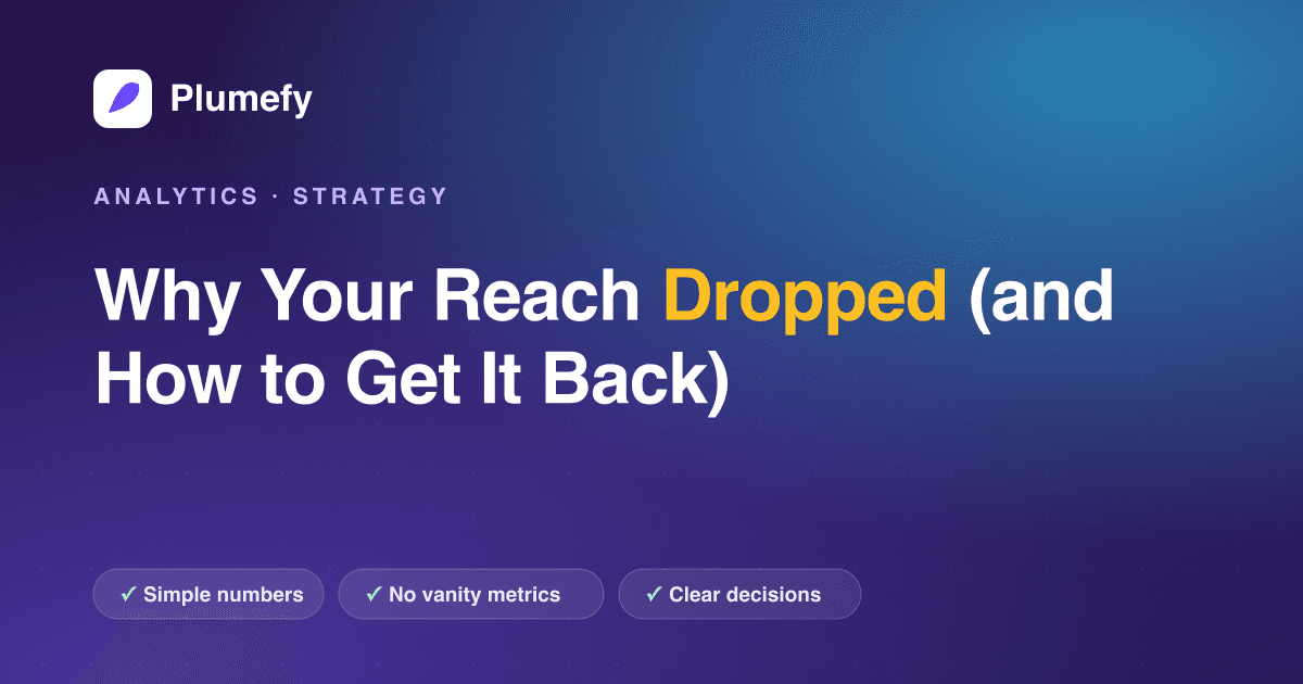 Why Your Reach Dropped (and How to Get It Back) — cover image