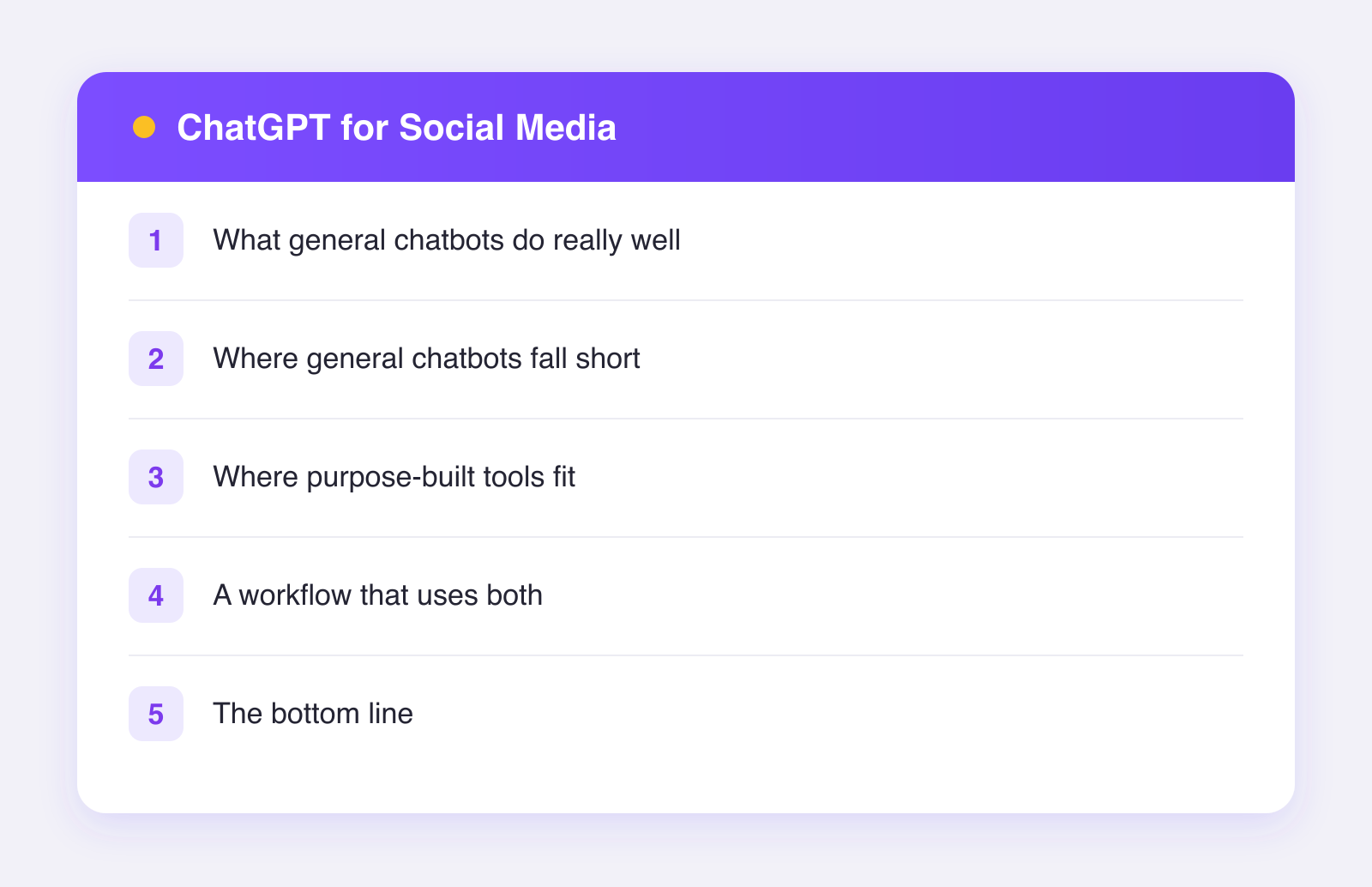 What this guide covers: what general chatbots do really well, where general chatbots fall short, where purpose-built tools fit and more