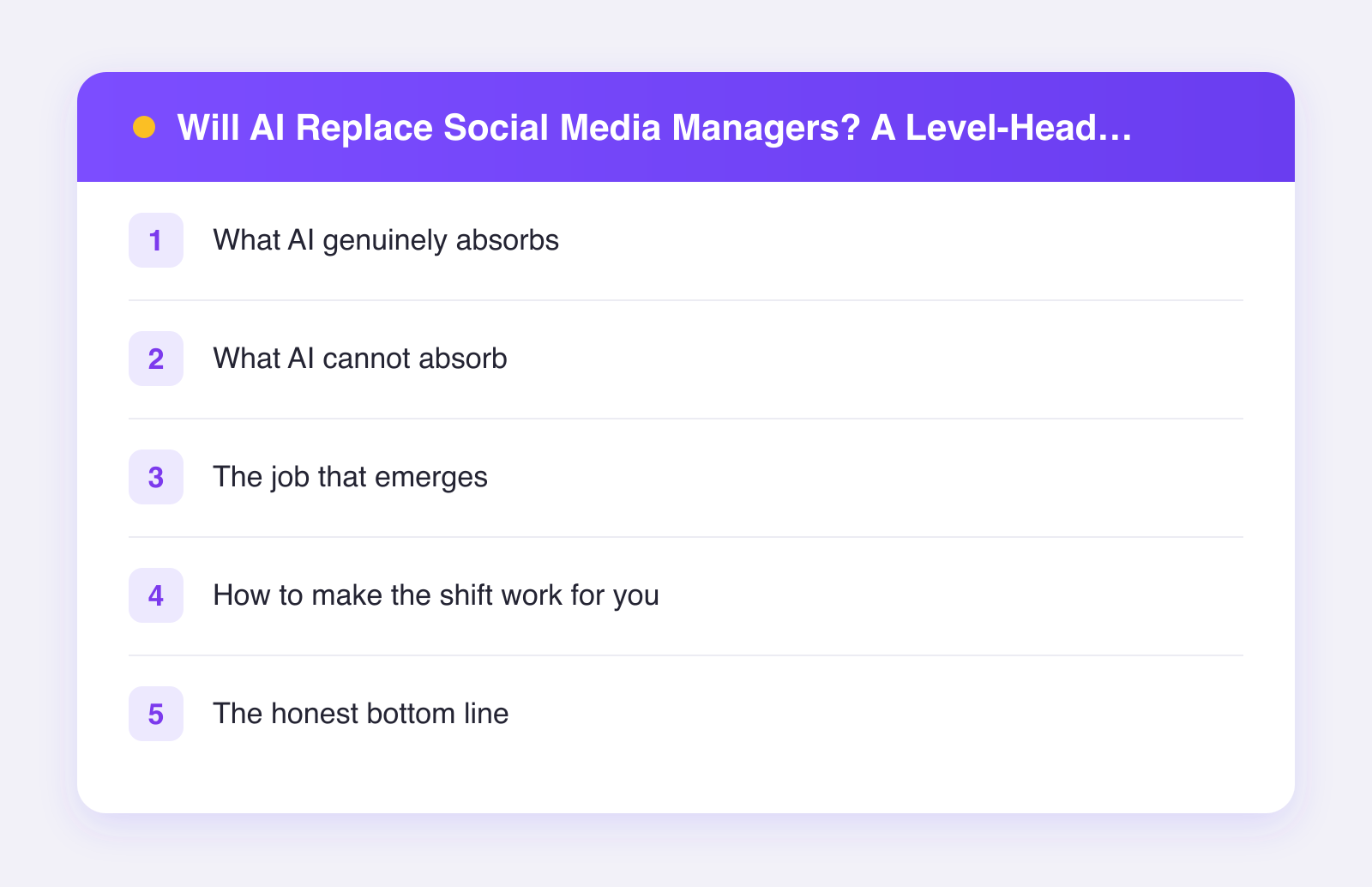 What this guide covers: what ai genuinely absorbs, what ai cannot absorb, the job that emerges and more